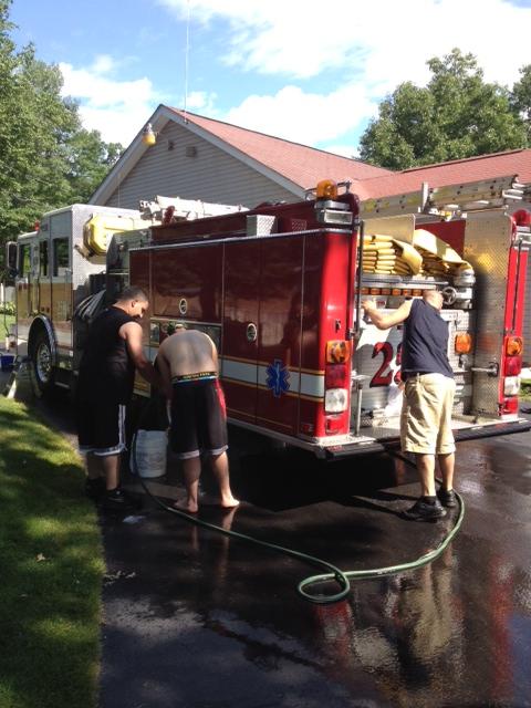 Cleaning engine 258 For HVVFA Parade Held In S. Glens Falls